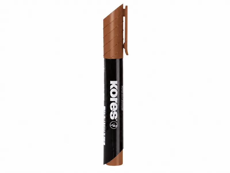 Hlavný obrázok produktu Permanentní popisovač Kores K-Marker XP1 hnědý, kulatý hrot 3 mm