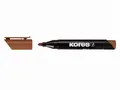 Ďalší obrázok produktu Trvalý popisovač Kores K-Marker XP1 hnedý, okrúhly hrot 3 mm