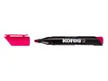 Ďalší obrázok produktu Trvalý popisovač Kores K-Marker XP1 ružový, guľatý hrot 3 mm