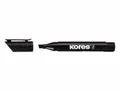 Ďalší obrázok produktu Trvalý popisovač Kores K-Marker XP2 čierny, zrezaný hrot 3–5 mm