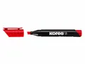 Ďalší obrázok produktu Trvalý popisovač Kores K-Marker XP2 červený, zkosená špička 3–5 mm