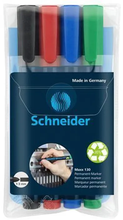 Hlavný obrázok produktu Permanentní popisovač Schneider Maxx 130 sada 4 barev