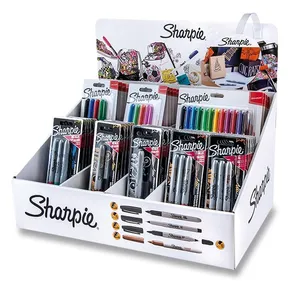 Permanentný popisovač Sharpie F a Sharpie Metallic stojan, 46 ks