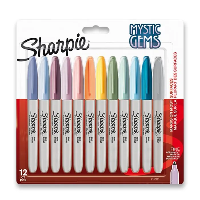 Hlavný obrázok produktu Permanentní popisovač Sharpie Fine Mystic sada 12 barev