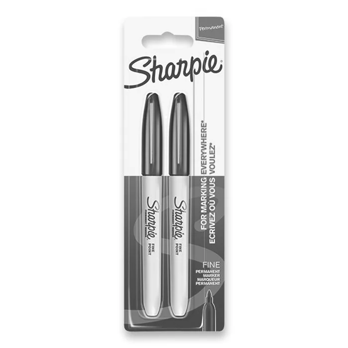 Hlavný obrázok produktu Permanentní popisovač Sharpie Fine sada 2 ks, černé