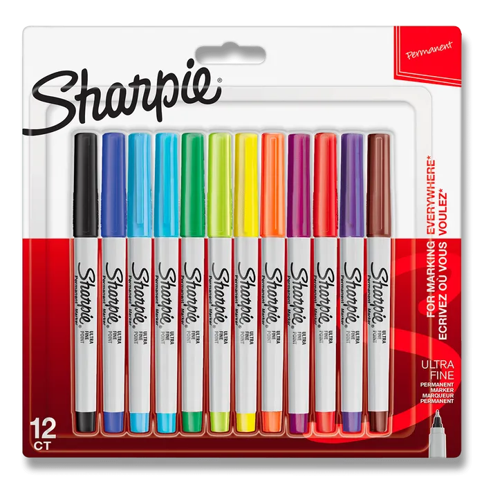 Hlavný obrázok produktu Permanentní popisovač Sharpie Ultra Fine 12 ks