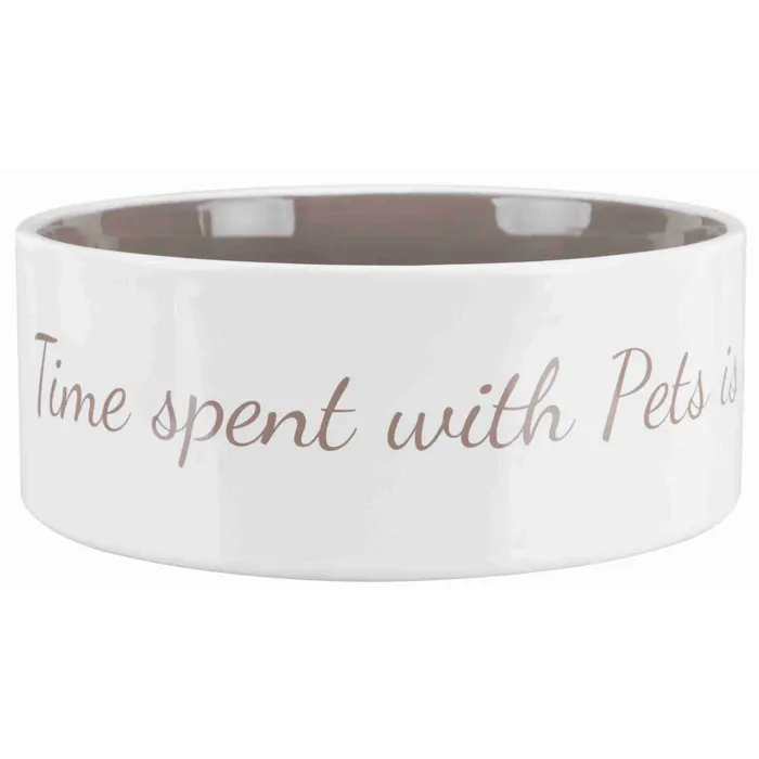 Hlavný obrázok produktu Pet´s home keramická miska, krémovo/ hnědošedá 1,4 l/o 20 cm