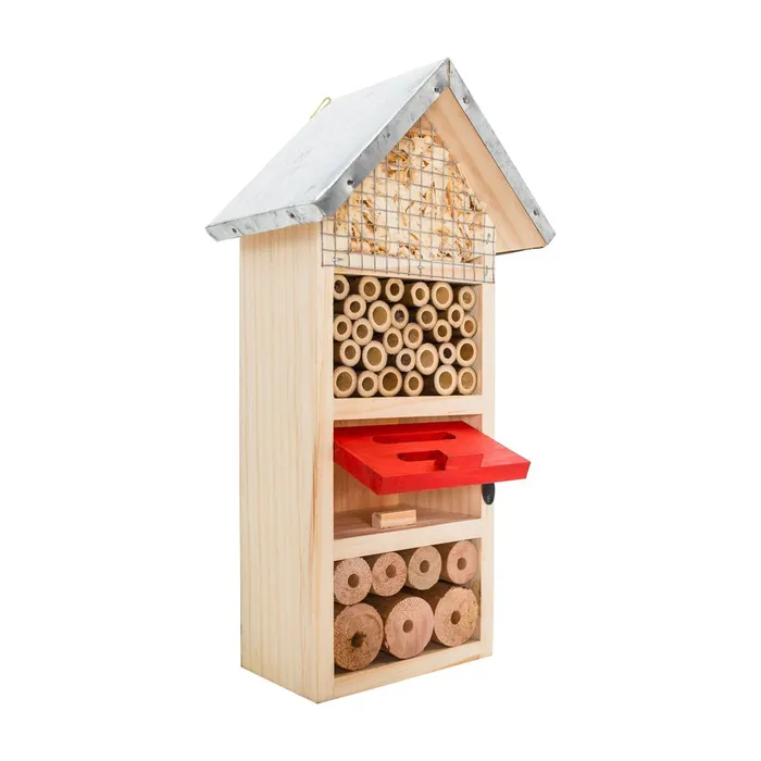 Hlavný obrázok produktu PetBuddy domeček třípatrový, hotel pro hmyz, 13 x 8.5 x 26 cm, borové dřevo