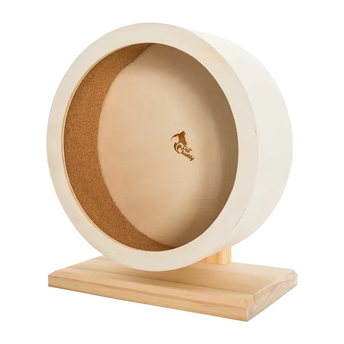 Hlavný obrázok produktu PetBuddy kolotoč, běhací kolo pro křečky, 21 cm, borové dřevo/korek