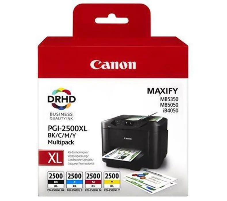 Hlavný obrázok produktu PGI-2500XLKIT Inkjet cart. multipack pro Maxify MB5350 tiskárnu, CANON b+c+m+y, 70,9ml+3*1