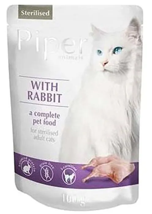 Hlavný obrázok produktu PIPER CAT kapsička pro sterilizované kočky, s králíkem, 100g