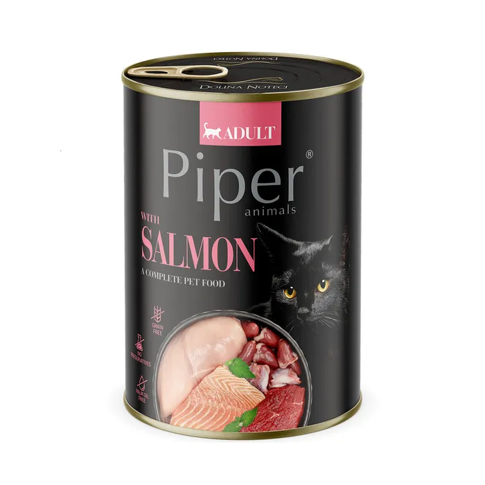 Hlavný obrázok produktu PIPER CAT konzerva pro kočky, s lososem 400g