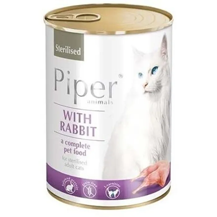 Hlavný obrázok produktu PIPER CAT konzerva pro sterilizované kočky, s kálíkem, 400g