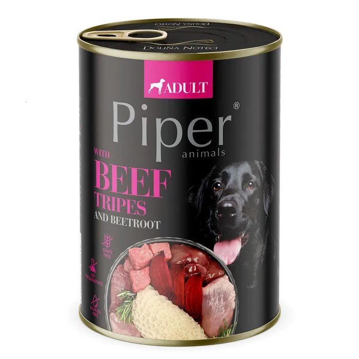Hlavný obrázok produktu PIPER s hovězími dršťkami, konzerva pro psy 400g