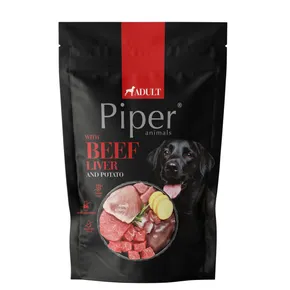 PIPER s hovädzou pečeňou a zemiakmi, vrecko pre psov 500g