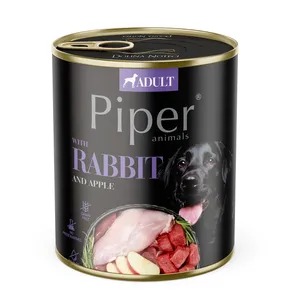 PIPER s králikom, konzerva pre psov 800g