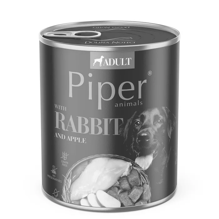 Hlavný obrázok produktu PIPER s králíkem, konzerva pro psy 800g