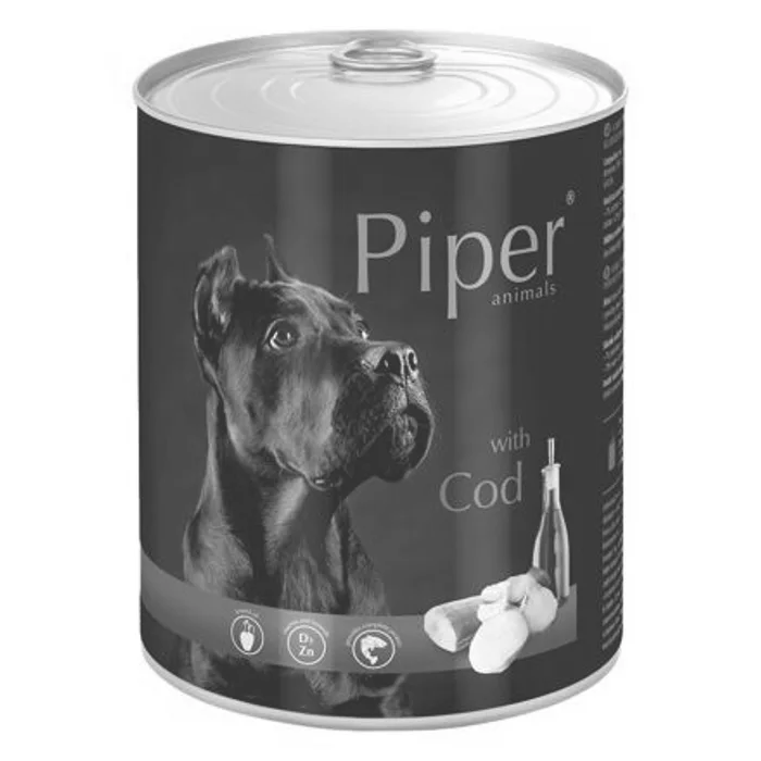 Hlavný obrázok produktu PIPER s treskou, konzerva pro psy 800g