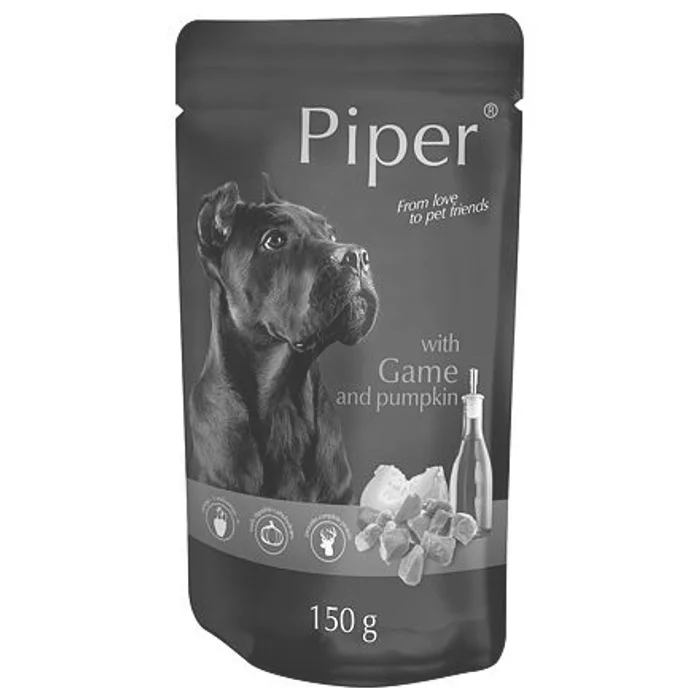 Hlavný obrázok produktu PIPER se zvěřinou a dýní, kapsička pro psy 150 g