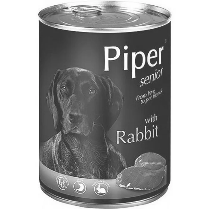 Hlavný obrázok produktu PIPER SENIOR s králíkem, konzerva pro psy 400g