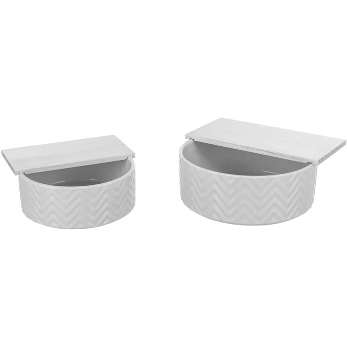 Hlavný obrázok produktu Písková lázeň s platformou, keramika/dřevoo 24 cm/ 25 x 9 cm, např. křeček, osmák