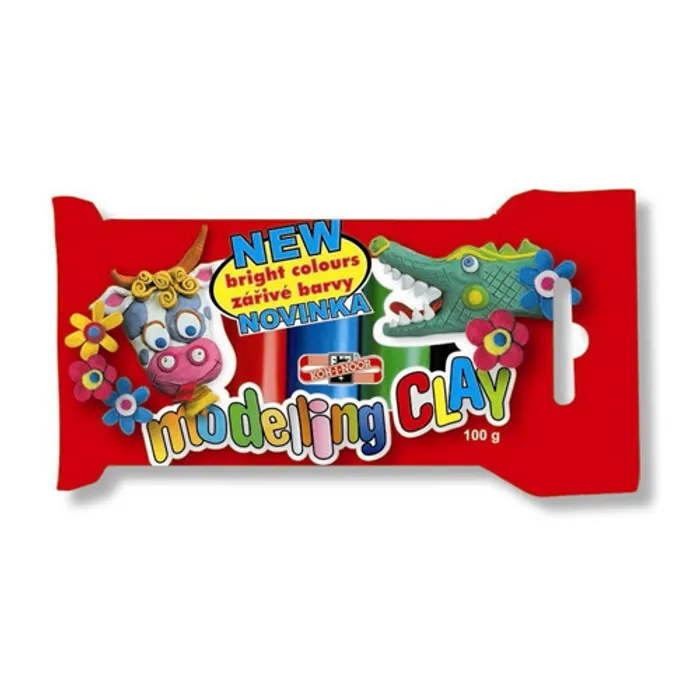 Hlavný obrázok produktu Plastelína 131713 v celofánu 5 barev 100g