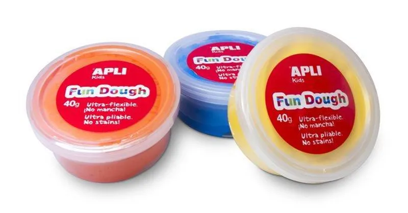 Hlavný obrázok produktu Plastelína, 40 g, APLI, "Fun Dough", žlutá