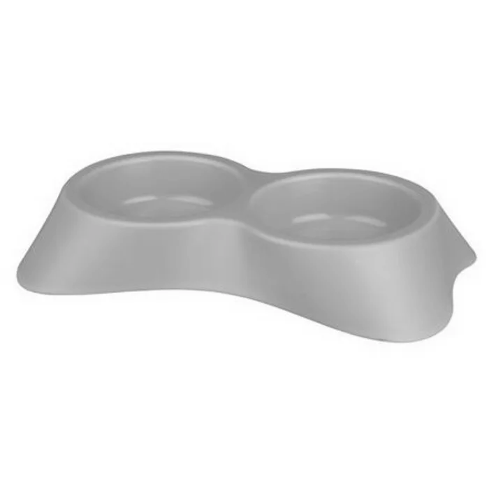 Hlavný obrázok produktu Plastová dvojmiska pro kočku 2 x 0,2 l/9 cm /vhodná k víčku 24433/ - DOPRODEJ
