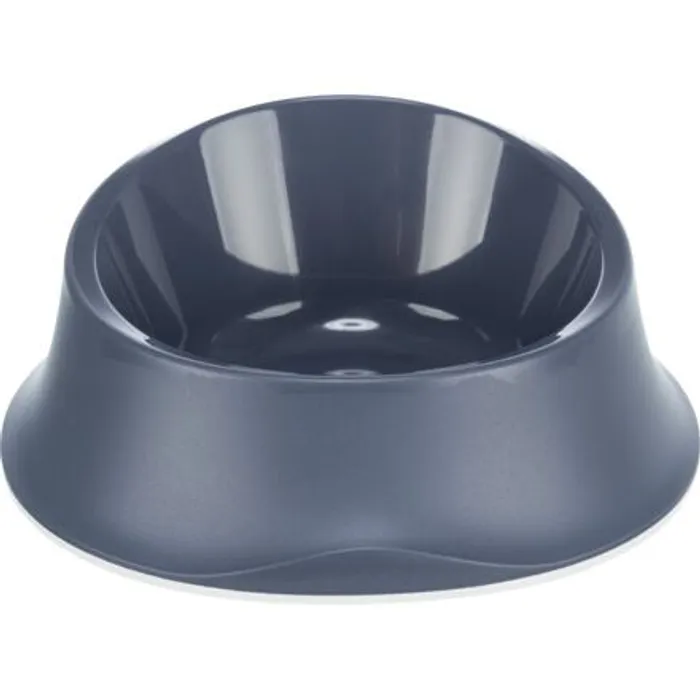Hlavný obrázok produktu Plastová miska proti vyhazování potravy, gumový kroužek,  0.65 l/o 22 cm, modrá - DOPRODEJ