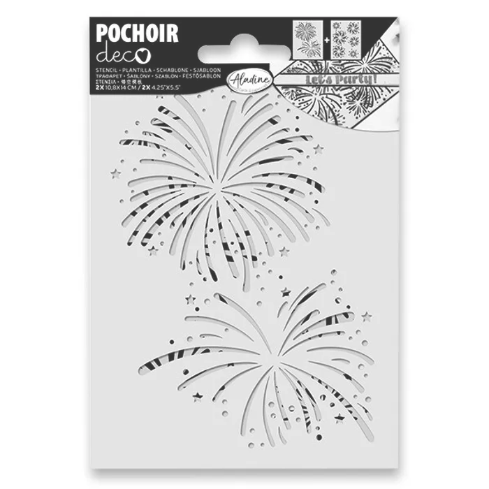 Hlavný obrázok produktu Plastová šablona AladinE Duo - Ohňostroj 10,8 x 14 cm