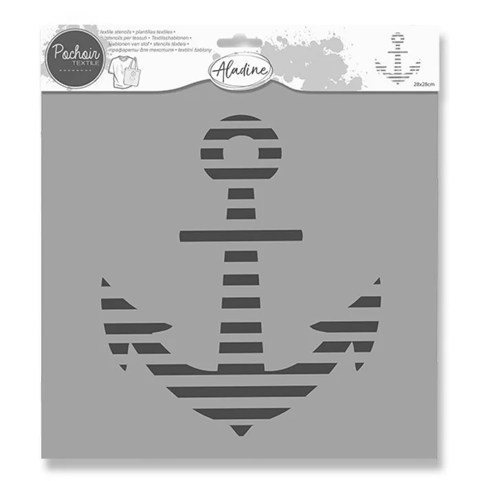 Hlavný obrázok produktu Plastová šablona AladinE - Kotva 28 x 28 cm