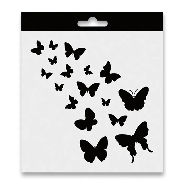 Hlavný obrázok produktu Plastová šablona Aladine - motýlci 15 x 15 cm