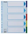 Plastové farebné rozlišovače Esselte, A4 Maxi, Mix farieb