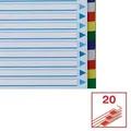 Plastové farebné rozlišovače Esselte, A4, Mix farieb