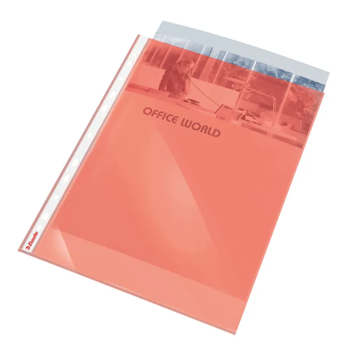 Hlavný obrázok produktu Plastové kapsy Esselte Standard A4, GC, 55 mic, sáček 10, červená
