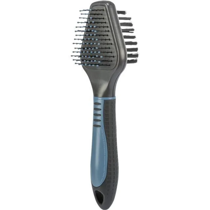 Hlavný obrázok produktu Plastový kartáč oboustranný triangl s kovovými drátky 6x19cm
