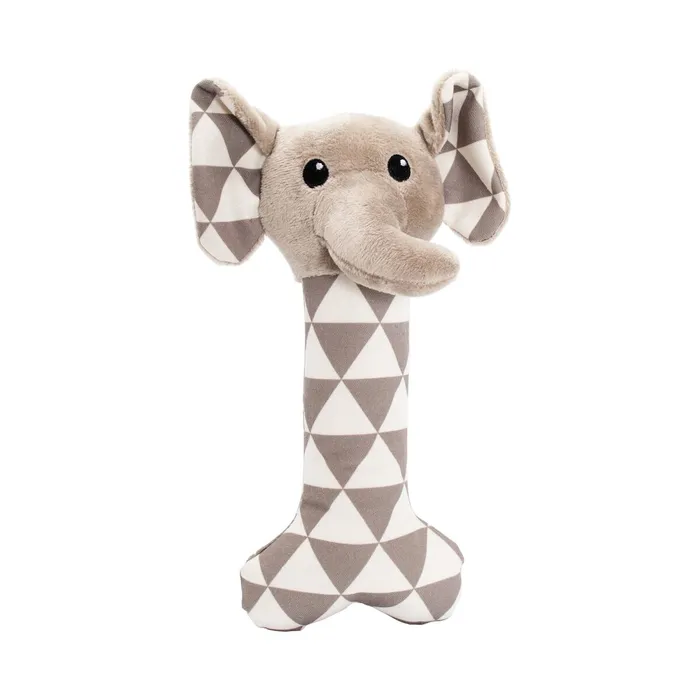 Hlavný obrázok produktu Plátěná kost s hlavou slona, se zvukem, 24 cm, krémová/šedá, HipHop