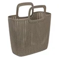 Pletená taška Knit, hnedá, 25 l, plast, CURVER