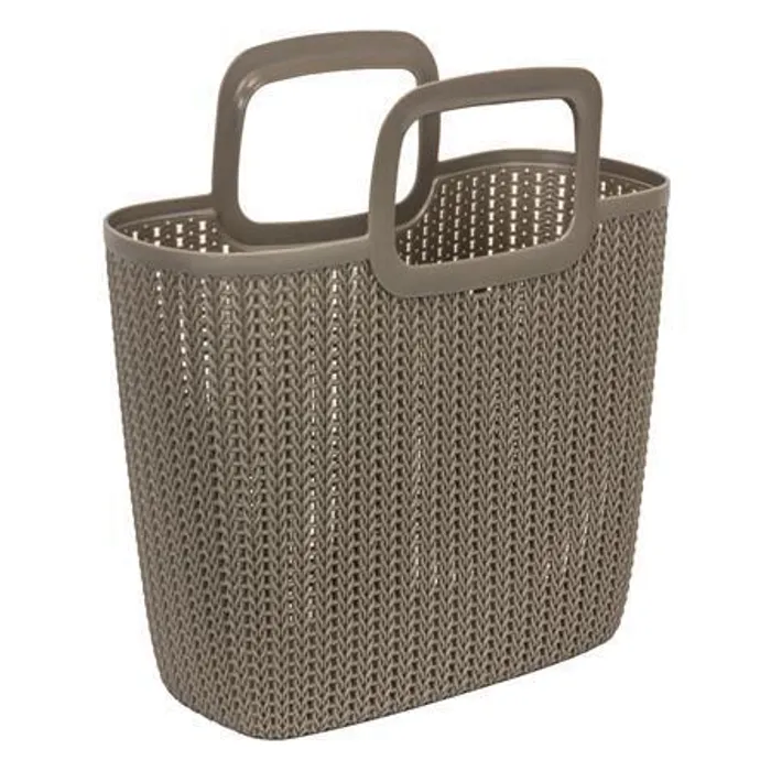 Hlavný obrázok produktu Pletená taška Knit, hnědá, 25 l, plast, CURVER