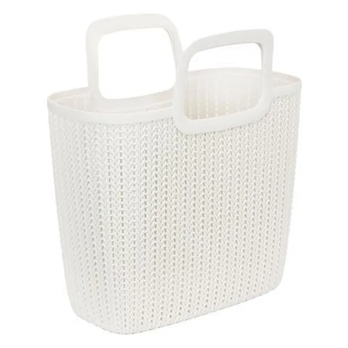 Hlavný obrázok produktu Pletená taška Knit, krémová, 25 l, plast, CURVER