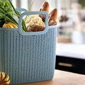 Pletená taška Knit, svetlo modrá, 25 l, plast, CURVER