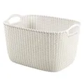 Pletený košík Knit, krémová, veľkosť L, plast, CURVER