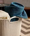 Pletený košík Knit, krémová, veľkosť L, plast, CURVER