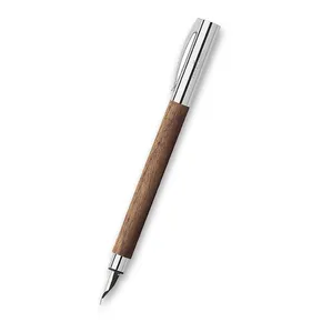 Plniace pero Ambition Walnut Wood, M, hnedá Faber-Castell 148580