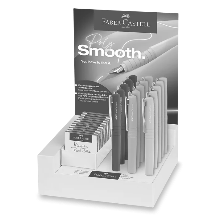 Hlavný obrázok produktu Plnicí pero Faber-Castell Poly Pen stojánek, 15 ks