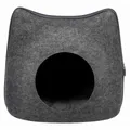 Ďalší obrázok produktu Plstená jaskyňa MAČKA 38 x 35 x 37 cm tmavo šedá