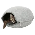 Ďalší obrázok produktu Plstená jaskyňa LUNA so zipsom 40 x 24 x 46 cm svetlo šedá