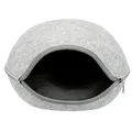 Ďalší obrázok produktu Plstená jaskyňa LUNA so zipsom 40 x 24 x 46 cm svetlo šedá