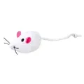 Ďalší obrázok produktu Plyšová myš s rolničkou, 5 cm (2 ks), biela/sivá