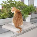 Ďalší obrázok produktu Plyšové lehátko na parapet, sv.sivé 51x36 cm